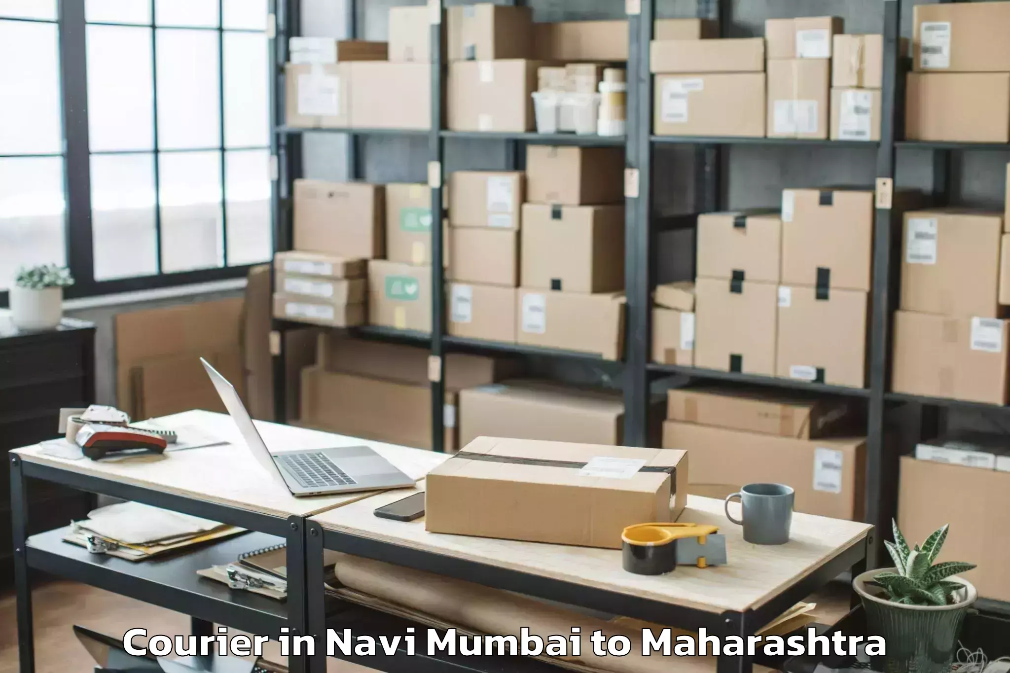 Easy Navi Mumbai to Savda Courier Booking